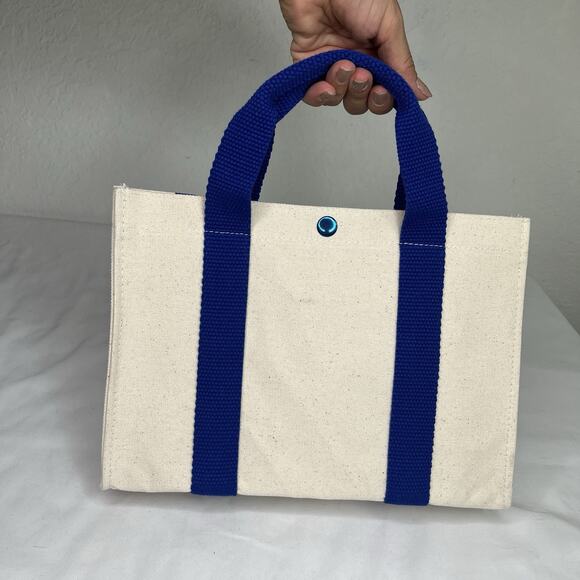 Augustinus Bader Canvas Tote Bag NWOT versatile classic, casual, spacious, beach - Picture 3 of 6